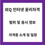 IEQ-인터넷윤리자격