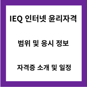 IEQ-인터넷윤리자격